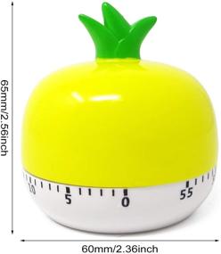 img 3 attached to 🥕 Yueton Cute Vegetables 60 Minutes Cooking Mechanical Timer: Perfect Kitchen Alarm and Desktop Decor!