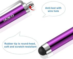 img 3 attached to MEKO 10 Pack Capacitive Stylus Pens for Touch Screens - iPad, iPhone, Tablets, Samsung Galaxy & More