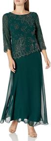 img 2 attached to Kara Womens Floral Beaded Shaded Women's Clothing for Dresses