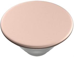 img 4 attached to Алюминиевая накладка Rose Gold PopSockets PopTop: Заменяемый верх (основа продается отдельно) для основ PopGrip, PopGrip Slide, Otter+Pop и PopWallet+.