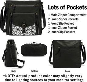 img 1 attached to 👜 Scarleton Penta Pocket Crossbody: Chic Handbags & Wallets for Women