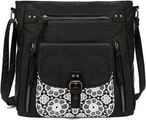 img 4 attached to 👜 Scarleton Penta Pocket Crossbody: Chic Handbags & Wallets for Women