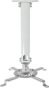 img 4 attached to 🔦 VIVO MOUNT-VP02W: Universal Height Adjustable Ceiling Projector Mount in White - Extend Your Projection Experience!