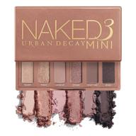 💄 urban decay naked3 mini eyeshadow palette: portable pigmented eye makeup for long-lasting, blendable beauty - up to 12 hour wear, perfect for on the go logo