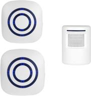 🏡 enegg wireless home security driveway alarm system - entry alert, visitor doorbell chime with 2 plug-in receivers and 1 pir motion sensor detector - quality sound and led indicators - 38 melodies logo