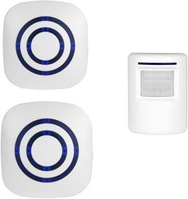 img 4 attached to 🏡 ENEGG Wireless Home Security Driveway Alarm System - Entry Alert, Visitor Doorbell Chime with 2 Plug-in Receivers and 1 PIR Motion Sensor Detector - Quality Sound and LED Indicators - 38 Melodies