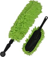 🚗 knobby microfiber car duster set by detailer's preference – interior and exterior cleaning brush combo (set of 2) logo