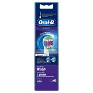 🪥 oral-b braun 3d white electric toothbrush replacement head - 2 refill brushes for superior dental care logo