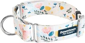 img 4 attached to 🐶 Durable Martingale Training Collar for Dogs and Puppies - Big and Wide, Small to Extra Large Sizes (Medium, Floral Design)