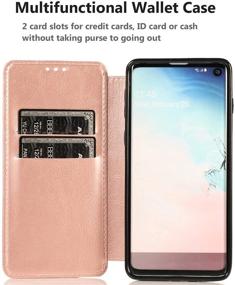 img 1 attached to AQUEY Compatible With Samsung Galaxy S10 Plus Wallet Case With Card Holders