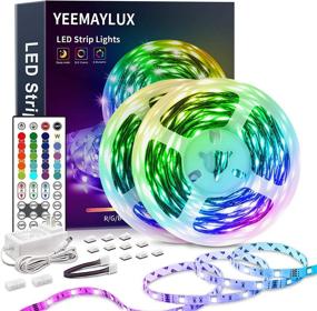 img 4 attached to 🌈 YEEMAYLUX LED Strip Lights 32.8ft 32768 DIY Color Changing RGB Light Strip Kit - Remote Controlled & Easy Installation for TV Backlight, Bedroom and Room Multicolor Decoration