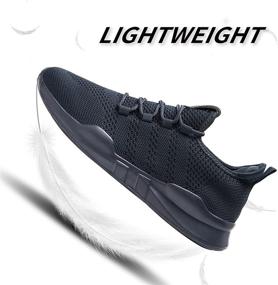 img 3 attached to Htcenly Running Walking Sneakers Workout Men's Shoes for Athletic