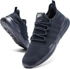 img 4 attached to Htcenly Running Walking Sneakers Workout Men's Shoes for Athletic