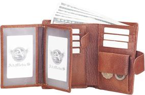 img 3 attached to Credit Men's Accessories - Trifold Leather Wallet with Blocking Feature