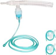 🩺 healva disposable t-mouthpiece: latex-free, with 7ft tubing and 6" reservoir - universal size (2 pack) logo