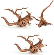 🌿 enhance your aquarium with tfwadmx spider wood sinkable driftwood: natural branches for fish tank decorations and reptile habitat логотип