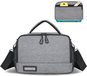img 4 attached to 👜 LLYWCM Cricut Joy Carrying Case - Portable Tote Bag with Dust Cover, Storage for Cricut Pens, Basic Tool Set and Accessories (Gray)
