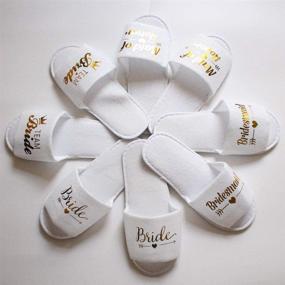 img 1 attached to Ceng AIO Wedding Slippers Pajamas Disposable