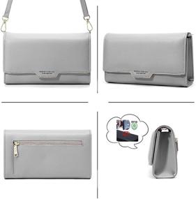 img 2 attached to Small Crossbody Wallet Leather Holder Women's Handbags & Wallets and Crossbody Bags