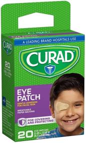 img 1 attached to Curad Eye Patches Regular - Pack of 40 (2 Packs of 20 Each)