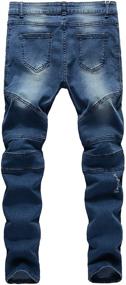 img 3 attached to 👖 Enhance Your Wardrobe with Trendy Skinny Ripped Distressed Stretch Boys' Clothing