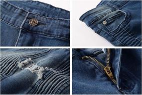 img 1 attached to 👖 Enhance Your Wardrobe with Trendy Skinny Ripped Distressed Stretch Boys' Clothing