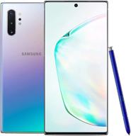 renewed samsung galaxy note 10+ with 256gb in aura glow for gsm users logo