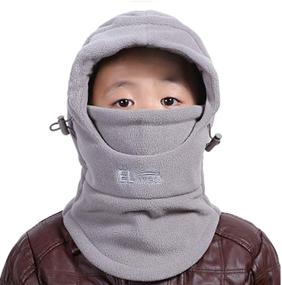 img 1 attached to 🧒 ZZLAY Kids Balaclava: Windproof and Adjustable Boys' Hat & Cap Accessories