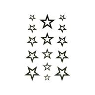 oottati small temporary tattoo stars logo
