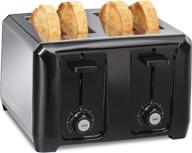 🍞 hamilton beach 24671 4-slice stainless steel toaster with extra-wide slots, shade selector, auto shutoff, cancel button, and toast boost logo