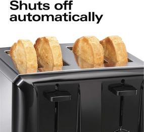 img 1 attached to 🍞 Hamilton Beach 24671 4-Slice Stainless Steel Toaster with Extra-Wide Slots, Shade Selector, Auto Shutoff, Cancel Button, and Toast Boost