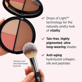 img 2 attached to 💫 IT Cosmetics Your Most Beautiful You Anti-Aging Matte Bronzer, Radiance Luminizer & Brightening Blush Palette - Enhanced with Hydrolyzed Collagen, Silk & Peptides