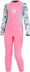 img 4 attached to 👶 Wetsuit Kids Boys Girls 2.5mm Neoprene One Piece: Thermal Swimsuit for Toddler Child Junior Youth Swim Surf Dive