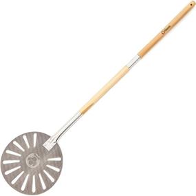 img 3 attached to 🍕 Chef Pomodoro 9-Inch Aluminum Turning Pizza Peel with Detachable Wood Handle - 47-Inch Long Gourmet Luxury Pizza Paddle for Baking Homemade Pizza Bread