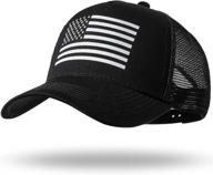 american flag trucker hat - snapback baseball cap for men and women - breathable mesh sides, adjustable fit - ideal for casual wear and active lifestyle логотип