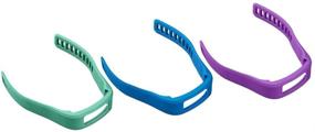 img 2 attached to 🌈 Colorful Garmin Vivofit Small Wristbands - Purple/Teal/Blue: Track Your Fitness in Style