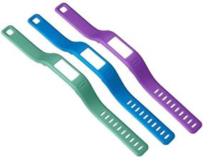 img 3 attached to 🌈 Colorful Garmin Vivofit Small Wristbands - Purple/Teal/Blue: Track Your Fitness in Style