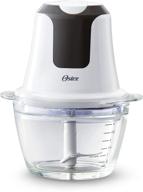 🔪 oster white mini food chopper - 3 cup capacity (2130489) логотип