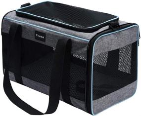 img 2 attached to 🐱 Vceoa Carriers Soft-Sided Pet Carrier for Cats: Comfortable and Convenient Travel Solution for Feline Friends
