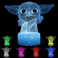 baby 3d illusion night light: touch table lamp for room decor, perfect christmas birthday easter gifts - 7 colors логотип