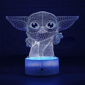 img 2 attached to Baby 3D Illusion Night Light: Touch Table Lamp for Room Decor, Perfect Christmas Birthday Easter Gifts - 7 Colors