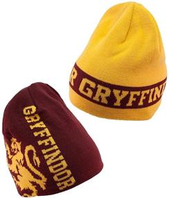 img 3 attached to Шапка Elope Potter Gryffindor Beanie отличается обратимостью. Аксессуары для мальчиков.