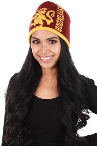 img 2 attached to Шапка Elope Potter Gryffindor Beanie отличается обратимостью. Аксессуары для мальчиков.