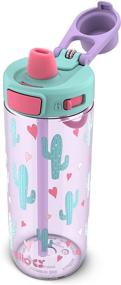 img 2 attached to Hello Flip Kids Durable Tritan Plastic Water Bottle for Impact-Resistance