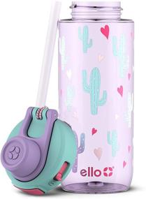 img 3 attached to Hello Flip Kids Durable Tritan Plastic Water Bottle for Impact-Resistance