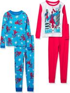 marvel boys spiderman cotton pajamas boys' clothing - sleepwear & robes 标志