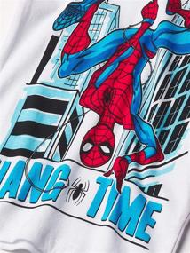 img 3 attached to 🕷️ Spiderman Cotton Pajamas for Boys - Marvel Sleepwear & Robes in Boys' Clothing