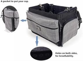 img 2 attached to All For Paws Delux 2-in-1 Pet Bike Basket: Secure & Reflective Carrier for Small Dogs, Cats, Rabbit - Up to 10lbs