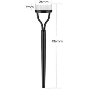 img 1 attached to 👁️ Eyelash Comb, KINGMAS Lashes Separator Curler Mascara Applicator, Lash Comb Makeup Tool for False Eyelashes Application