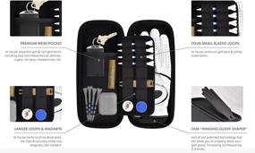 img 1 attached to 🏌️ Platypus Golf Co. Caddie Case - Glove Holder with Hinging Stiff Shaper - Hard Case Protector & Organizer with Storage Slots for Phone, Tees, Divot Tools, Ball Markers - Ideal for Golfers of All Genders